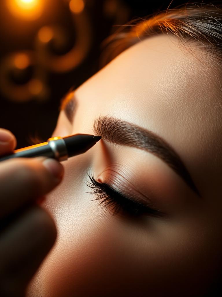 Design de sobrancelhas em estúdio